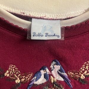 2 sets Vintage Bobbie Brooks knit shirt/pant sets with embroidery accents